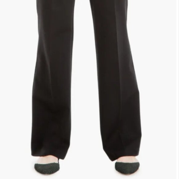 MAX STUDIO Ponte Mid Waist Full Length Wide Leg Trousers Pants - Picture 2 of 11